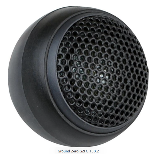 Ground Zero GZFC 130.2 2-drożny zestaw głośnikowy o średnicy woofera 130 mm. Moc woofera 90 W RMS